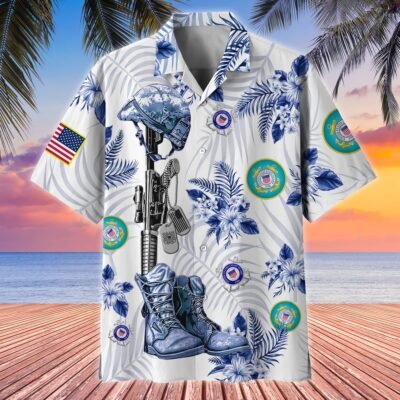 US COAST GUARD VETERAN Hawaiian Shirt - GS4187