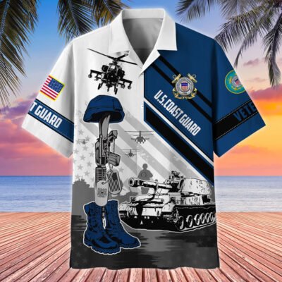 US COAST GUARD VETERAN Hawaiian Shirt - GS4229