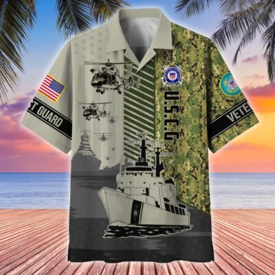 US COAST GUARD VETERAN Hawaiian Shirt - GS4051