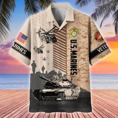 US MARINES VETERAN Hawaiian Shirt - GS4052