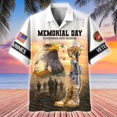 US MARINES VETERAN Hawaiian Shirt - GS4059