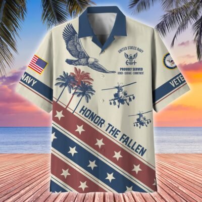 US NAVY VETERAN Hawaiian Shirt - GS4011