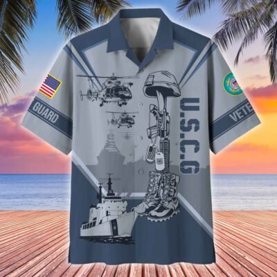 US COAST GUARD VETERAN Hawaiian Shirt - GS3971