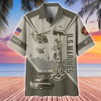 US MARINES VETERAN Hawaiian Shirt - GS3972