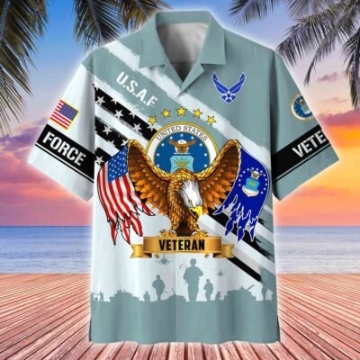 US AIR FORCE VETERAN Hawaiian Shirt - GS4550
