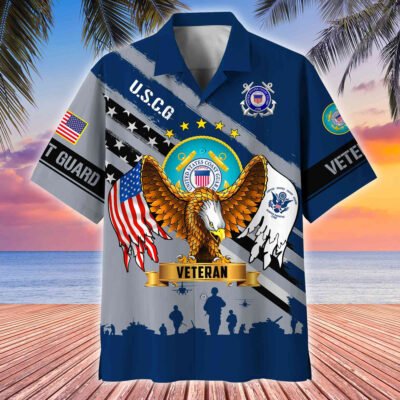 US COAST GUARD VETERAN Hawaiian Shirt - GS4553