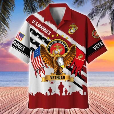 US MARINES VETERAN Hawaiian Shirt - GS4554