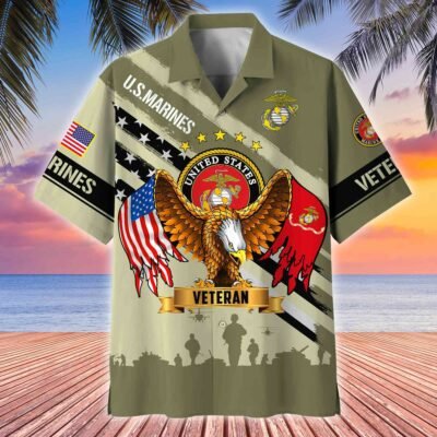 US MARINES VETERAN Hawaiian Shirt - GS4555