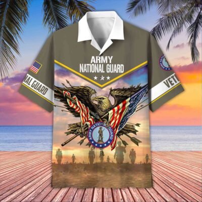 US ARMY NATIONAL GUARD VETERAN Hawaiian Shirt - GS4564