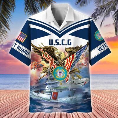 US COAST GUARD VETERAN Hawaiian Shirt - GS4578