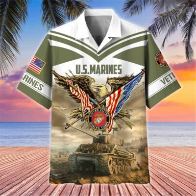 US MARINES VETERAN Hawaiian Shirt - GS4580