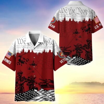US MARINES VETERAN Hawaiian Shirt - GS4608