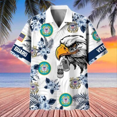 US COAST GUARD VETERAN Hawaiian Shirt - GS3841