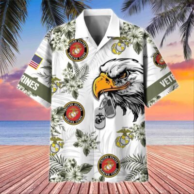 US MARINES VETERAN Hawaiian Shirt - GS3843