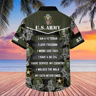 US ARMY VETERAN Hawaiian Shirt - GS4500