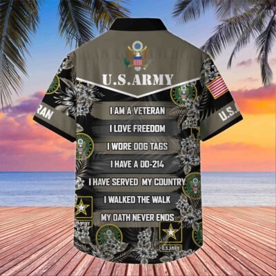 US ARMY VETERAN Hawaiian Shirt - GS4501