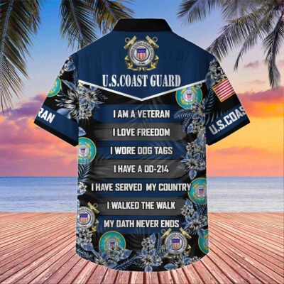 US COAST GUARD VETERAN Hawaiian Shirt - GS4502