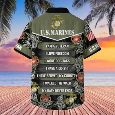 US MARINES VETERAN Hawaiian Shirt - GS4504