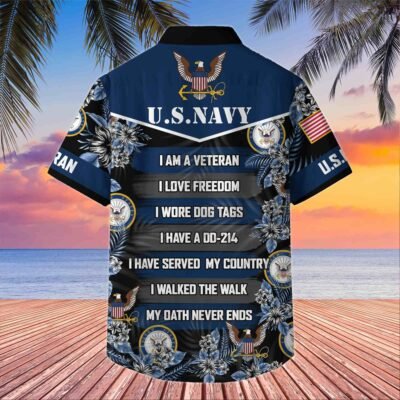 US NAVY VETERAN Hawaiian Shirt - GS4505