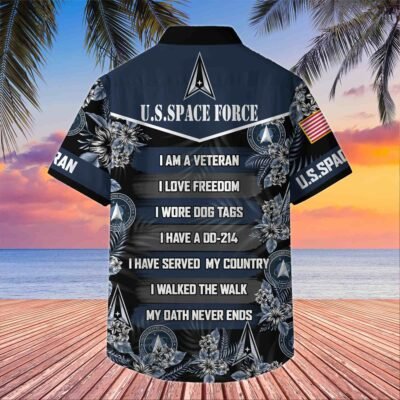 US SPACE FORCE VETERAN Hawaiian Shirt - GS4507