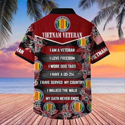 VIETNAM VETERAN Hawaiian Shirt - GS4508