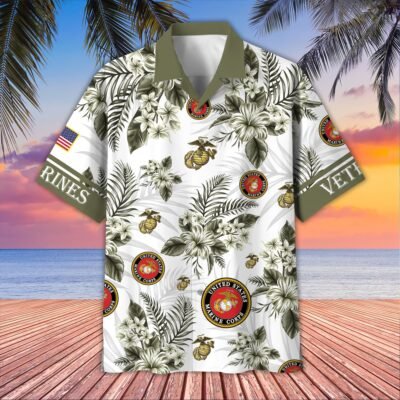 US MARINES VETERAN Hawaiian Shirt - GS4517