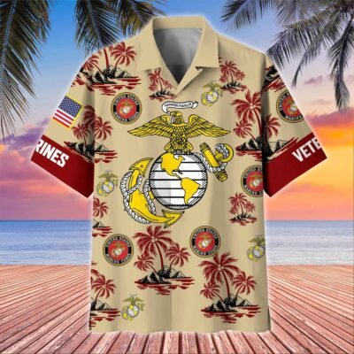 US MARINES VETERAN Hawaiian Shirt - GS4451