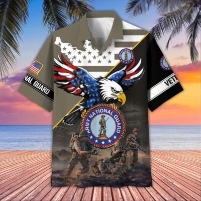 US ARMY NATIONAL GUARD VETERAN Hawaiian Shirt - GS4434