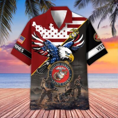 US MARINES VETERAN Hawaiian Shirt - GS4438