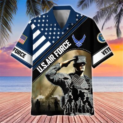 US AIR FORCE VETERAN Hawaiian Shirt - GS4420