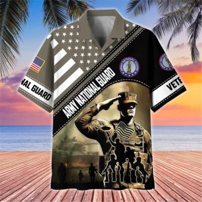US ARMY NATIONAL GUARD VETERAN Hawaiian Shirt - GS4421