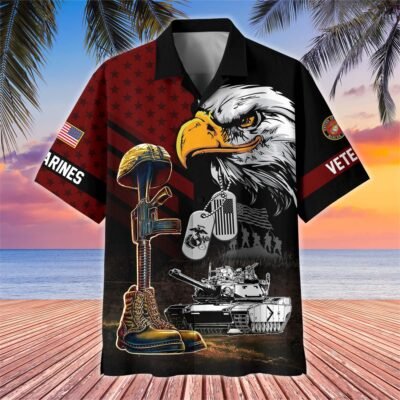 US MARINES VETERAN Hawaiian Shirt - GS4412