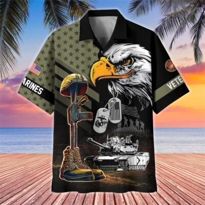 US MARINES VETERAN Hawaiian Shirt - GS4413