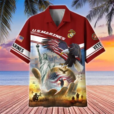 US MARINES VETERAN Hawaiian Shirt - GS4399