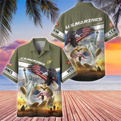 US MARINES VETERAN Hawaiian Shirt - GS4400