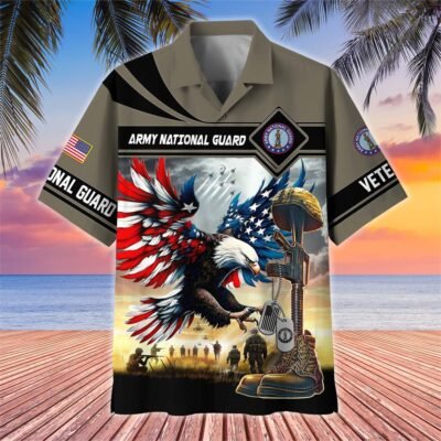 US ARMY NATIONAL GUARD VETERAN Hawaiian Shirt - GS4382