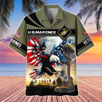 US MARINES VETERAN Hawaiian Shirt - GS4387