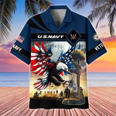 US NAVY VETERAN Hawaiian Shirt - GS4388