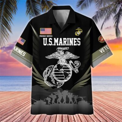 US MARINES VETERAN Hawaiian Shirt - GS4374