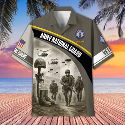 US ARMY NATIONAL GUARD VETERAN Hawaiian Shirt - GS4616