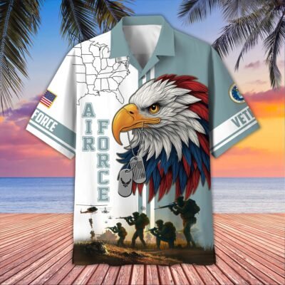[BEST SELLERS] US AIR FORCE VETERAN Hawaiian Shirt - GS4354