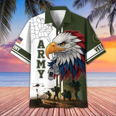 [BEST SELLERS] US ARMY VETERAN Hawaiian Shirt - GS4357