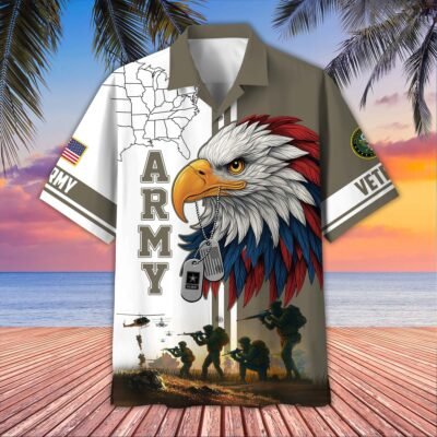 [BEST SELLERS] US ARMY VETERAN Hawaiian Shirt - GS4358