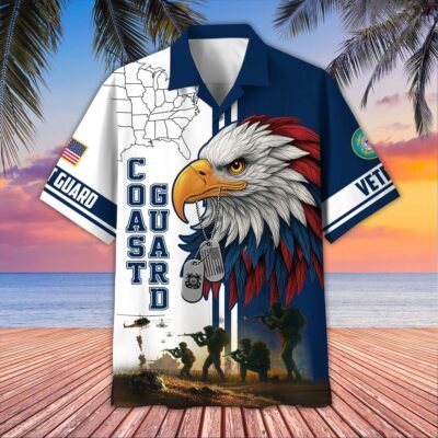 [BEST SELLERS] US COAST GUARD VETERAN Hawaiian Shirt - GS4359