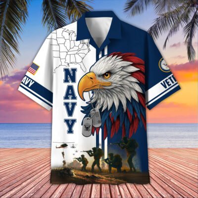 [BEST SELLERS] US NAVY VETERAN Hawaiian Shirt - GS4362