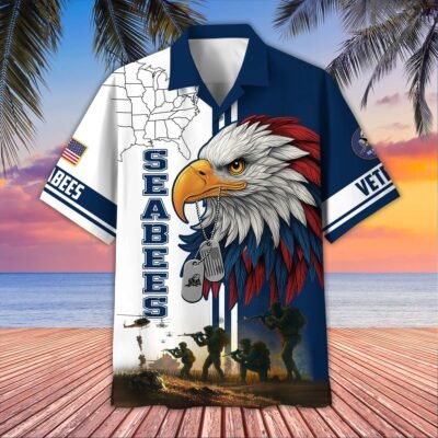 [BEST SELLERS] US SEABEES VETERAN Hawaiian Shirt - GS4363