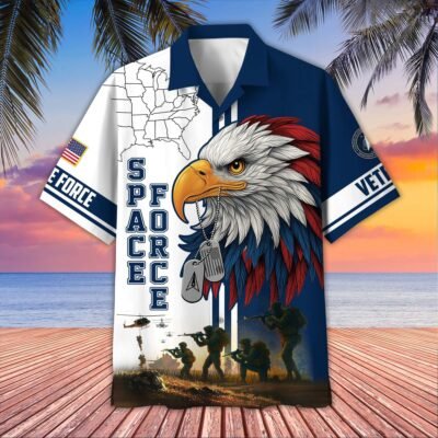 [BEST SELLERS] US SPACE FORCE VETERAN Hawaiian Shirt - GS4364