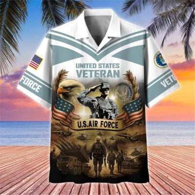 [BEST SELLERS] US AIR FORCE VETERAN Hawaiian Shirt - GS4341