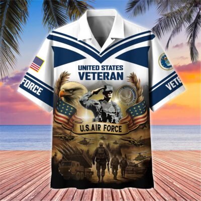 [BEST SELLERS] US AIR FORCE VETERAN Hawaiian Shirt - GS4342