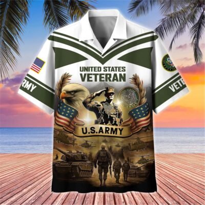 [BEST SELLERS] US ARMY VETERAN Hawaiian Shirt - GS4344